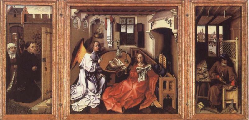 Robert Campin Annunciation The Merode Altarpiece china oil painting image